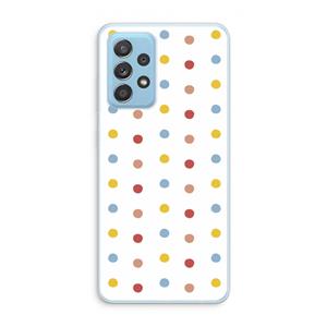 CaseCompany Bollen: Samsung Galaxy A73 Transparant Hoesje