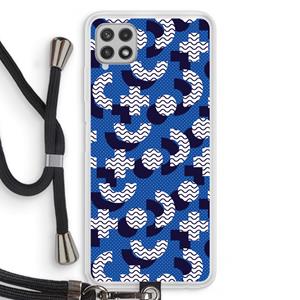 CaseCompany 8-bit N°5: Samsung Galaxy A22 4G Transparant Hoesje met koord