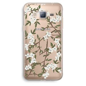 CaseCompany Blossoming spring: Samsung Galaxy J3 (2016) Transparant Hoesje