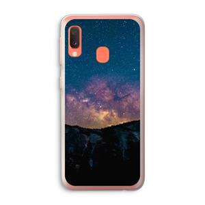 CaseCompany Travel to space: Samsung Galaxy A20e Transparant Hoesje