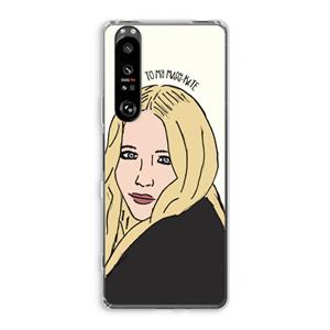 CaseCompany Mary Kate: Sony Xperia 1 III Transparant Hoesje