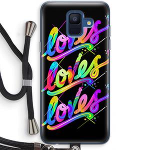 CaseCompany Loves: Samsung Galaxy A6 (2018) Transparant Hoesje met koord