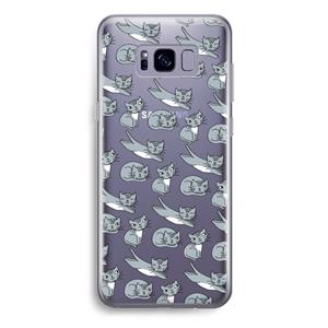CaseCompany Poezen: Samsung Galaxy S8 Plus Transparant Hoesje