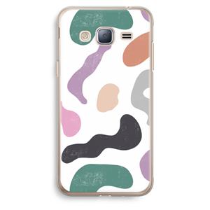 CaseCompany Memphis Shapes: Samsung Galaxy J3 (2016) Transparant Hoesje