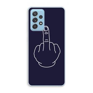 CaseCompany F**k U: Samsung Galaxy A73 Transparant Hoesje