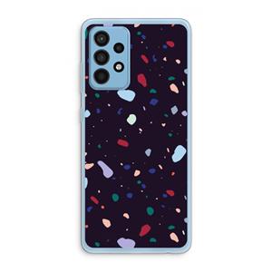 CaseCompany Dark Rounded Terrazzo: Samsung Galaxy A52 Transparant Hoesje