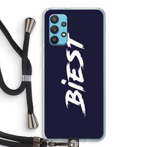 CaseCompany Biest: Samsung Galaxy A32 4G Transparant Hoesje met koord