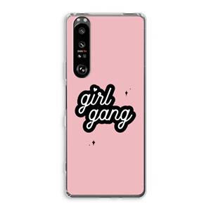 CaseCompany Girl Gang: Sony Xperia 1 III Transparant Hoesje