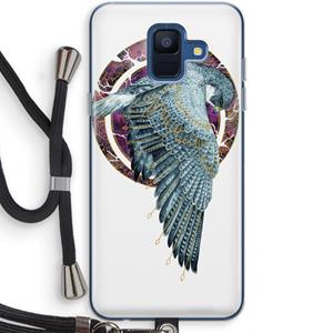 CaseCompany Golden Falcon: Samsung Galaxy A6 (2018) Transparant Hoesje met koord