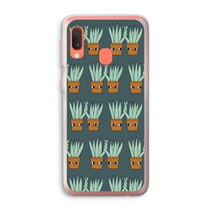 CaseCompany Sansevieria: Samsung Galaxy A20e Transparant Hoesje