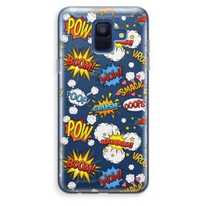 CaseCompany Pow Smack: Samsung Galaxy A6 (2018) Transparant Hoesje