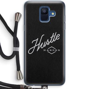 CaseCompany Hustle: Samsung Galaxy A6 (2018) Transparant Hoesje met koord