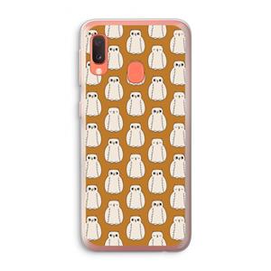 CaseCompany Uilen: Samsung Galaxy A20e Transparant Hoesje