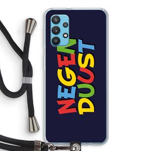 CaseCompany 90's One: Samsung Galaxy A32 4G Transparant Hoesje met koord