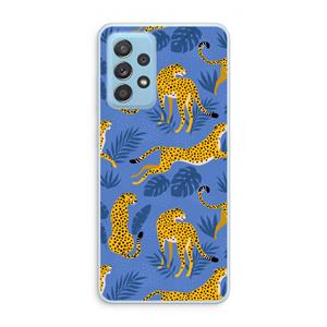 CaseCompany Luipaard: Samsung Galaxy A73 Transparant Hoesje