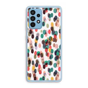 CaseCompany Tropical Dots: Samsung Galaxy A52 Transparant Hoesje