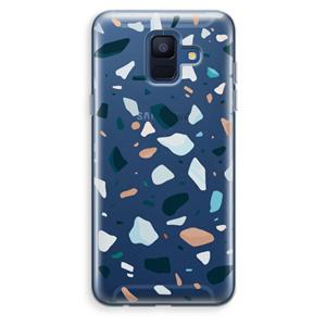 CaseCompany Terrazzo N°13: Samsung Galaxy A6 (2018) Transparant Hoesje