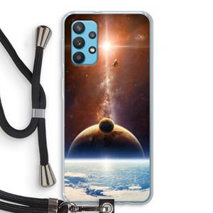 CaseCompany Omicron 2019: Samsung Galaxy A32 4G Transparant Hoesje met koord