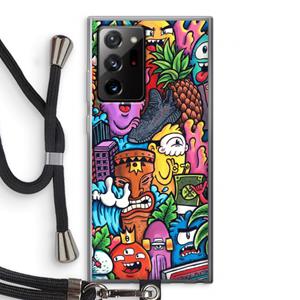 CaseCompany Vexx Mixtape: Samsung Galaxy Note 20 Ultra / Note 20 Ultra 5G Transparant Hoesje met koord