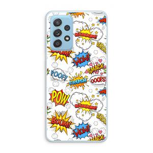 CaseCompany Pow Smack: Samsung Galaxy A73 Transparant Hoesje