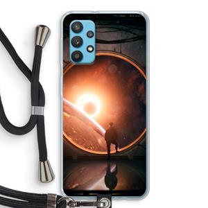 CaseCompany Ephemeral: Samsung Galaxy A32 4G Transparant Hoesje met koord