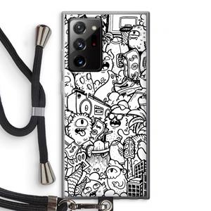 CaseCompany Vexx City #2: Samsung Galaxy Note 20 Ultra / Note 20 Ultra 5G Transparant Hoesje met koord
