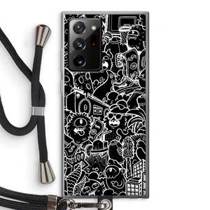 CaseCompany Vexx Black City : Samsung Galaxy Note 20 Ultra / Note 20 Ultra 5G Transparant Hoesje met koord