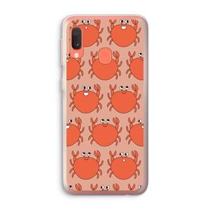 CaseCompany Krab: Samsung Galaxy A20e Transparant Hoesje