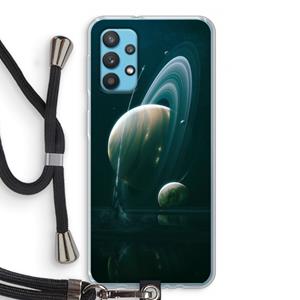 CaseCompany Mercurius: Samsung Galaxy A32 4G Transparant Hoesje met koord