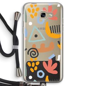 CaseCompany Abstract: Samsung Galaxy A5 (2017) Transparant Hoesje met koord