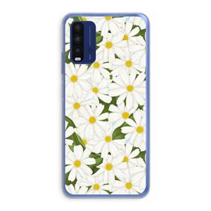 CaseCompany Summer Daisies: Xiaomi Redmi 9T Transparant Hoesje