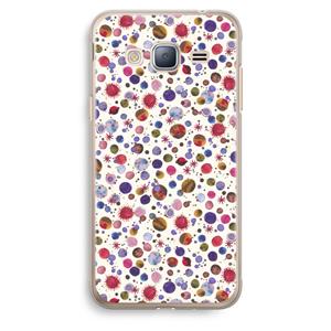 CaseCompany Planets Space: Samsung Galaxy J3 (2016) Transparant Hoesje