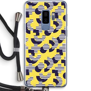 CaseCompany 8-bit N°3: Samsung Galaxy S9 Plus Transparant Hoesje met koord
