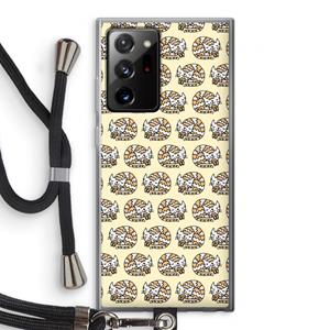 CaseCompany Slapende poes: Samsung Galaxy Note 20 Ultra / Note 20 Ultra 5G Transparant Hoesje met koord