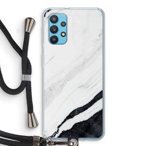 CaseCompany Elegante marmer: Samsung Galaxy A32 4G Transparant Hoesje met koord