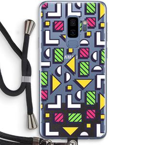 CaseCompany 8-bit N°4: Samsung Galaxy S9 Plus Transparant Hoesje met koord