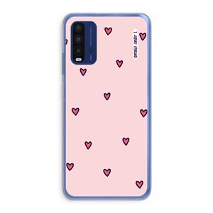 CaseCompany Hartjes: Xiaomi Redmi 9T Transparant Hoesje
