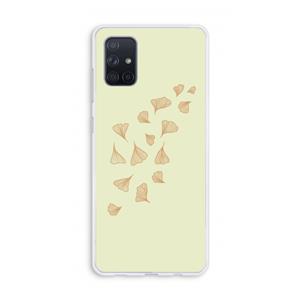 CaseCompany Falling Leaves: Galaxy A71 Transparant Hoesje