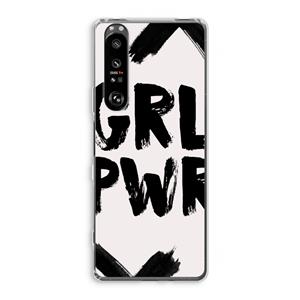 CaseCompany Girl Power #2: Sony Xperia 1 III Transparant Hoesje