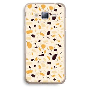 CaseCompany Terrazzo N°13: Samsung Galaxy J3 (2016) Transparant Hoesje