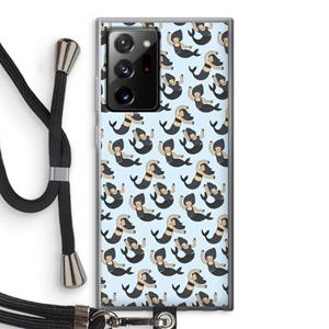 CaseCompany Zeemeermin: Samsung Galaxy Note 20 Ultra / Note 20 Ultra 5G Transparant Hoesje met koord