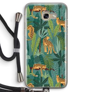 CaseCompany Luipaard 2: Samsung Galaxy A5 (2017) Transparant Hoesje met koord