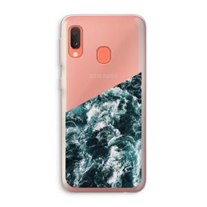 CaseCompany Zee golf: Samsung Galaxy A20e Transparant Hoesje