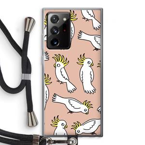 CaseCompany Papegaai: Samsung Galaxy Note 20 Ultra / Note 20 Ultra 5G Transparant Hoesje met koord