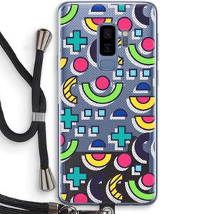 CaseCompany 8-bit N°6: Samsung Galaxy S9 Plus Transparant Hoesje met koord