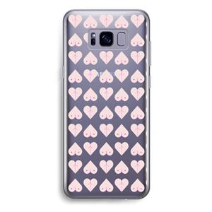 CaseCompany Ass 'n Titties: Samsung Galaxy S8 Plus Transparant Hoesje