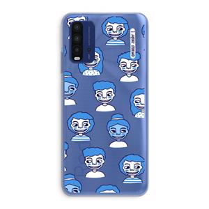 CaseCompany Gezichtjes: Xiaomi Redmi 9T Transparant Hoesje