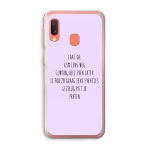CaseCompany GSM: Samsung Galaxy A20e Transparant Hoesje