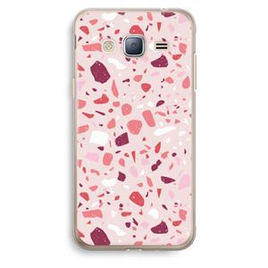 CaseCompany Terrazzo N°15: Samsung Galaxy J3 (2016) Transparant Hoesje