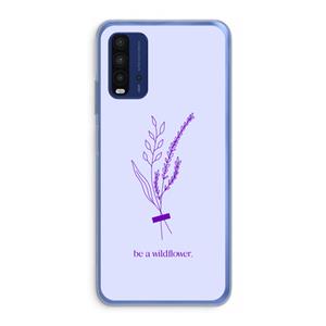 CaseCompany Be a wildflower: Xiaomi Redmi 9T Transparant Hoesje